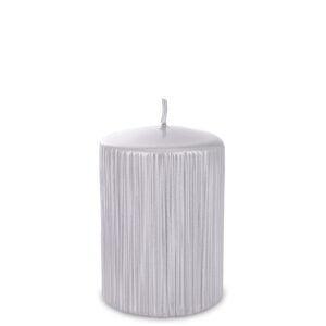 Záhradná sviečka Strieborná ruža Valec Malý priemer 7 cm