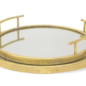 Sada 2 zlatých podnosov