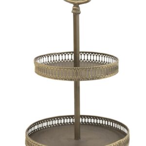 Vintage 2 poschodový dekoratívny etažér