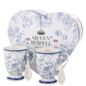 Sada dvoch šálok s lyžičkami