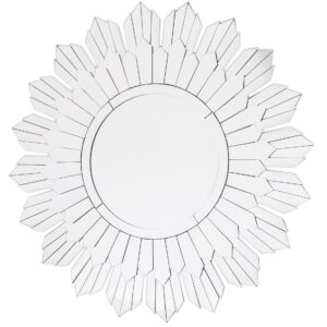 Luxusné nástenné okrúhle zrkadlo s moderným rámom