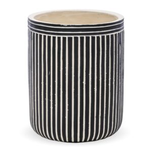 Ozdobná váza Čierna/Biela