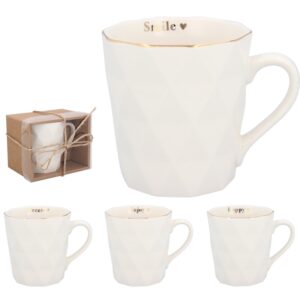 Porcelánový hrnček s geometrickým vzorom 330 ml