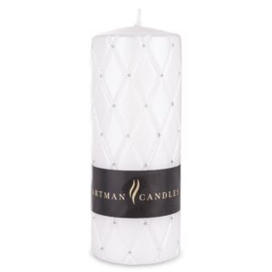 Biela Sviečka Florence Valec Veľká priemer 7 cm