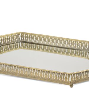 Dekoratívny zlatý podnos