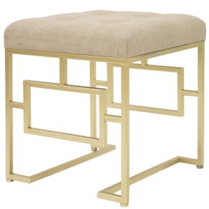Dizajnová Glamour zlatá taburetka