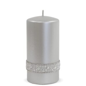Strieborná sviečka Crystal - Veľká