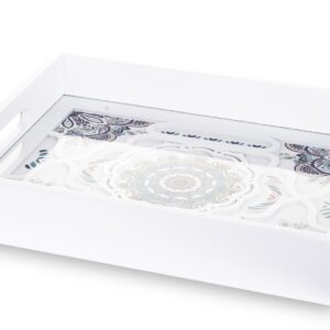 Ozdobný biely podnos