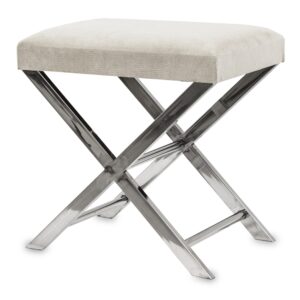 Dizajnová taburetka v modernom štýle - Krémová