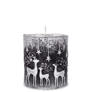 Sviečka valčeková, malá, jeleň, čierna, strieborná