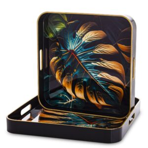 Sada 2 dekoratívnych podnosov.