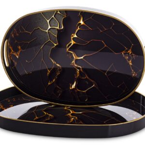 Sada 2 dekoratívnych podnosov.