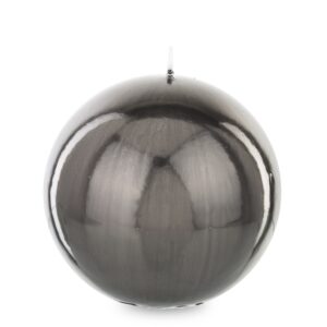 Zrkadlová guľa na sviečky 12 grafitových - závesná.