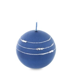 Náhrdelník s granátovou sviečkou, matná guľa, 8 kusov.