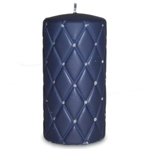 Ozdobná modrá sviečka Florence – Stredná