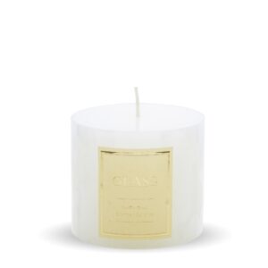 Vonná biela sviečka Glass – Malá