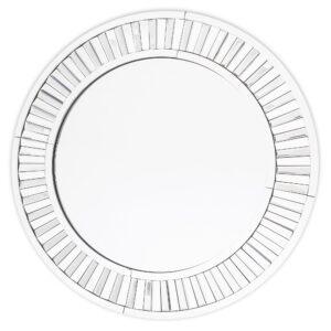 Luxusné nástenné okrúhle zrkadlo s moderným rámom