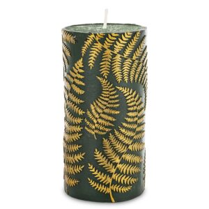 Dekoratívna sviečka so vzorom listu