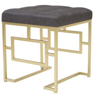 Dizajnová Glamour zlatá taburetka