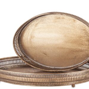 Sada 2 dekoratívnych podnosov