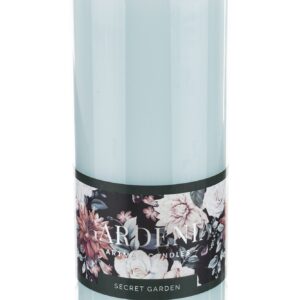 Sviečka Gardenia, valec, veľká, priemer 7 cm, zelená