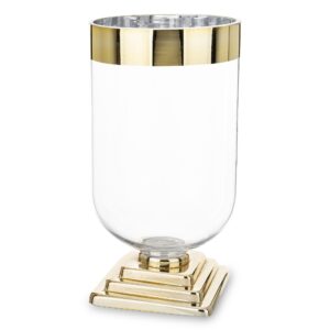 Váza so zlatým okrajom