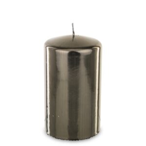 Zrkadlo na sviečku valec, stredný, priemer 8 cm, grafit - závesný.