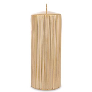 Záhradná sviečka Golden Rose, valec, veľká, priemer 7 cm