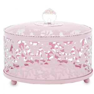 Ružová dekoratívna nádoba