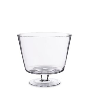 Sklenená šalátová misa na podstavci