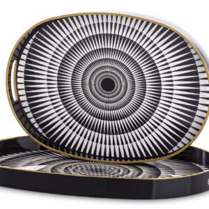 Sada 2 dekoratívnych podnosov.