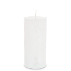 Sviečka Rustic Satin Pillar 70/150 Biela perla
