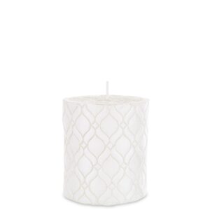 Sviečka valcová malá Monaco biela