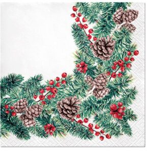 Obrúsky s vetvičkami zimy