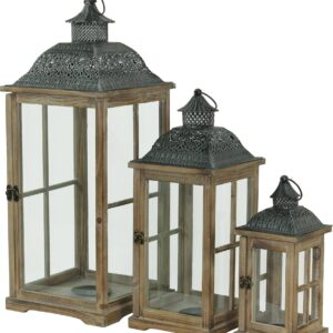 Lampáše sklenené sada 3x