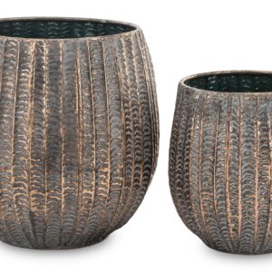 Verdante kovové kvetináče 2x