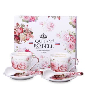 Queen Isabel Rose šálky na espresso