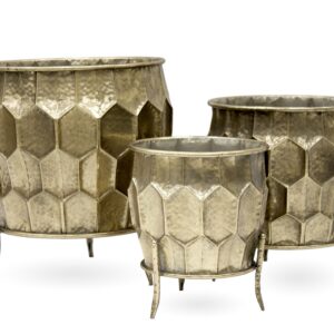 Kvetináče s nožičkami sada 3x